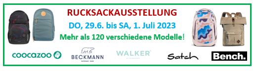 RUCKSACKAUSSTELLUNG 29. Juni bis 1. Juli 2023